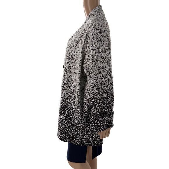 Ali Miles Black White Polka Dot Ombre Jacket - Picture 7 of 11